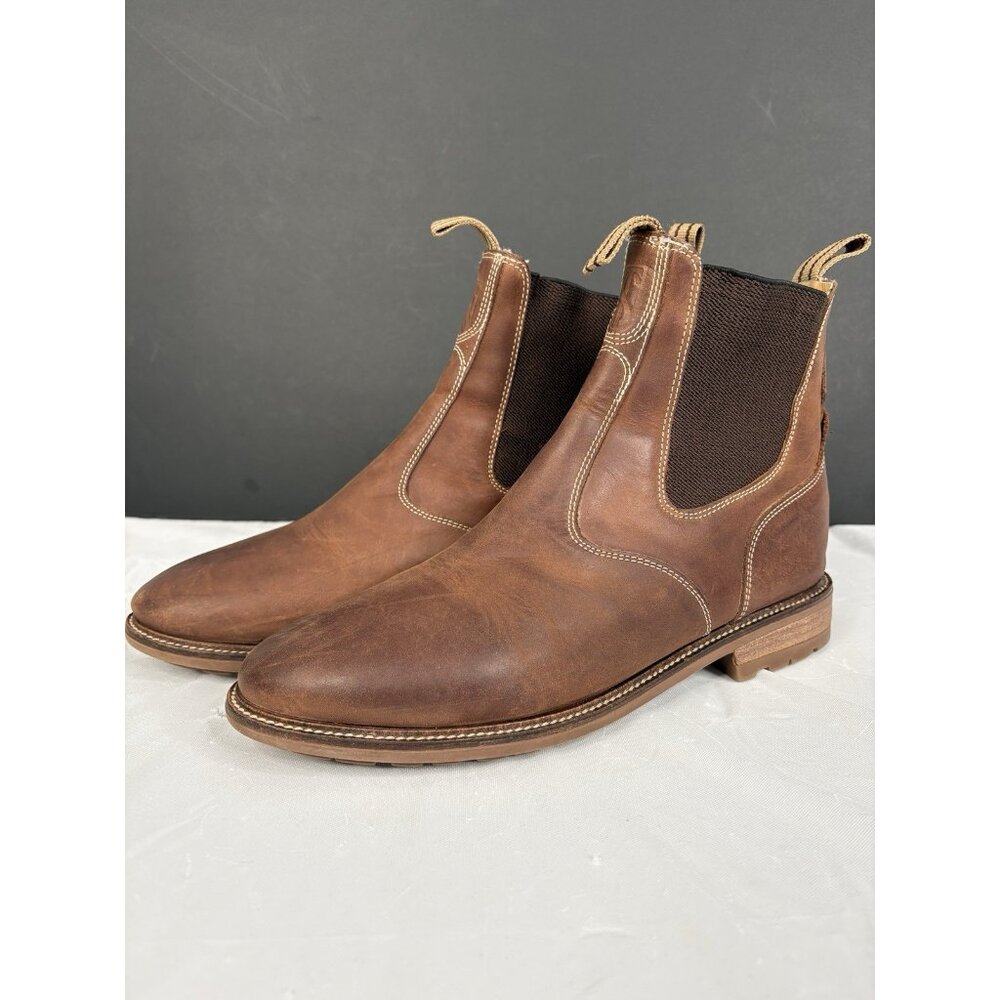 Tredstep Brown Leather Chelsea Boots | Men’s US 8| Pull-On | Like New